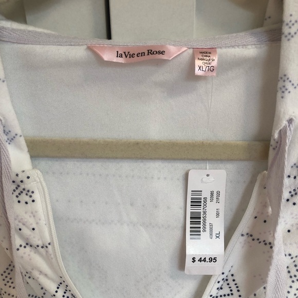 La Vie En Rose Soft Cozy Zip Sweater NWT - Picture 3 of 6